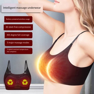 Masseur de poitrine-Masseur de sein vibrant à température constante à alimentation <span class=keywords><strong>électrique</strong></span> sans fil pour chauffer les <span class=keywords><strong>sous</strong></span>-vêtements - Product Image 1