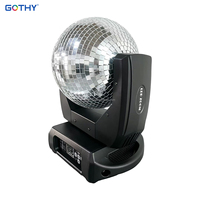 Lumière de scène à LED motorisée rotative à effet miroir infini pour boule disco