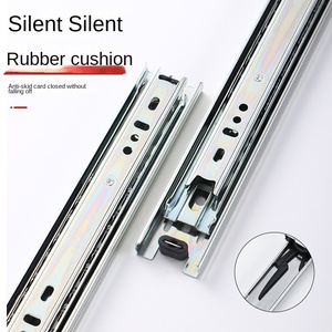 Bóng mang ngăn kéo kính thiên văn kênh mềm đóng hướng dẫn Tủ đường sắt trượt cho hướng dẫn ngăn kéo undermount <span class=keywords><strong>Slide</strong></span> nặng - Product Image 3