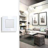 Interruptores de Luz LED Mvava de Lujo con Panel de Vidrio, NFC, 3-300W, 110-240V, de Una Vía, 1/2/3 Posiciones, Botón de Reinicio, Larga Duración, CE/RoHS