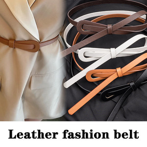 <span class=keywords><strong>Cintura</strong></span> da Donna in Pelle Fine con Fibbia in Lega, Stile Retrò, Casual, Elastica, con Gancio, per Vita Stretta - Product Image 2