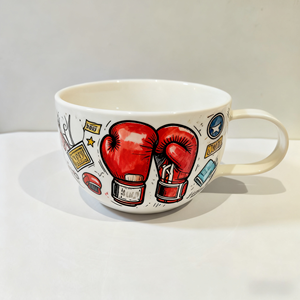 Taza <span class=keywords><strong>de</strong></span> café <span class=keywords><strong>de</strong></span> cerámica hecha a mano <span class=keywords><strong>con</strong></span> diseño <span class=keywords><strong>de</strong></span> <span class=keywords><strong>guantes</strong></span> <span class=keywords><strong>de</strong></span> <span class=keywords><strong>boxeo</strong></span> pintados a mano, regalo <span class=keywords><strong>de</strong></span> vacaciones perfecto - Product Image 6