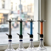 Ensemble de chicha de luxe de créateur en gros, grande taille, avec tête en aluminium unique et technique de miroir, haute qualité, boîte de marque