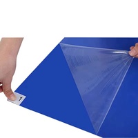 Tapis adhésif jetable pour salle blanche, contrôle de la poussière, 30/60 couches, film adhésif acrylique à base d'eau, polyéthylène basse densité
