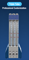 Colonne de mesure de hauteur rapide pneumatique avec connecteur d'air de précision et sonde annulaire