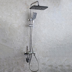 Usine pas cher prix atmosphère lumière pistolet gris salle de bain <span class=keywords><strong>Piano</strong></span> affichage numérique robinet douche pluie 4 fonction système ensemble - Product Image 2