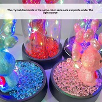 Ornements lumineux personnalisés en forme de dôme avec motif cœur LED, cadeau créatif fait main pour l'anniversaire ou la fête des enfants