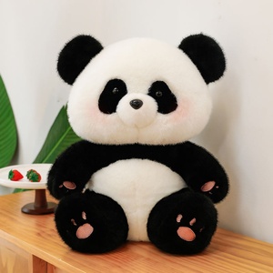 Black and White Cat-shaped Plush <b>Toy</b>, Cute Black and White cat Pillow Ornament, Suitable for Home Decoration, Festival Gift - Product Image 1