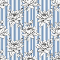 Tissu Popeline de Coton Tissé Premium Respirant à Motifs Floraux Imprimés Réactifs par Sérigraphie Cylindrique Traditionnelle pour Garçons
