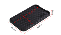 Große, rutsch feste, rutsch feste Auto-Armaturen brett matte aus weichem PVC Schwarze Schlüssel karten Stifte Münzen Organizer Autotelefon halter Innen-Kits