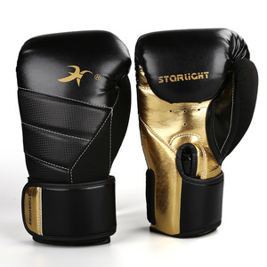 Gants de boxe professionnels pour adultes, Sanda Muay Thai Training Stretch 12 Oz/8oz pour fermeture Boks Eldiveni - Product Image 1