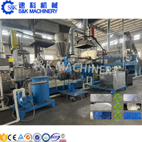 Machine de fabrication automatique de granulés de plastique recyclé à partir de bouteilles en plastique pour animaux de compagnie