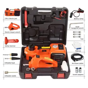 Atlifix Reifen Reparatur Tool kit 12V DC 3,5 T Kapazität Elektrische Hydraulische Jack Elektrische Auswirkungen auto Elektrische Schlüssel und jack kit