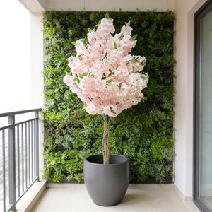 Grand arbre artificiel de <span class=keywords><strong>cerisier</strong></span> en fleurs, en plastique, fait main, fleurs réalistes, idéal pour la Saint-Valentin et les remises de diplômes - Product Image 1