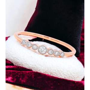 KEEVA JEWELS-Anillo redondo de siete piedras de oro sólido 0.10Ct FG/VS, joyería fina - Product Image 6