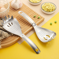 Passoire de broyage multifonctionnelle en acier inoxydable égouttoir Spaghetti Cuillère à pâtes Ecumoire de cuisson