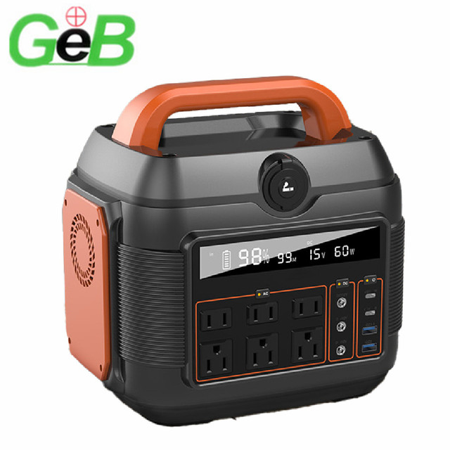 Factory GEB Fast Charge OPS600 576Wh 160000mAh 600W USB 220V Type With LCD Display Portable Outdoor Power Station Travel Charger