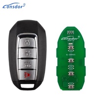 Clé intelligente universelle Lonsdor NS30-21 pour Nissan, 4 boutons, puce ID46/ID47/ID4A, 315 MHz, 433,92 MHz, télécommande de voiture, clé de voiture K518