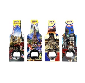 Nouveau Décapsuleur de Bouteilles de Bière Personnalisé en MDF Magnétique Écologique, Vente en Gros Paris 2025 – Création Artistique pour le Tourisme Urbain - Product Image 1