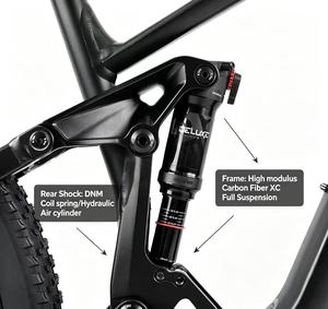 Vélo de montagne tout suspendu Enduro haute performance avec cadre en aluminium 29 pouces, 12 vitesses, fourche à air 160 mm de débattement, confort optimal - Product Image 5