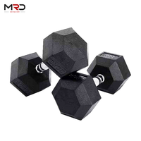 Haltères hexagonaux (équipement de fitness), poids personnalisable, ensemble d'haltères en caoutchouc.