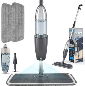 Wholesale Grey Microfiber Wet and Dry Microfiber Spray <b>Mop</b> for Floor Cleaning 360 Rotary Lazy <b>Flat</b> Dust <b>Mop</b> - Product Image 1
