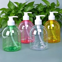 Bouteille en plastique de 500 ml pour désinfectant pour les mains, bouteille en PET transparente