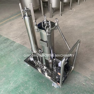 Système de filtration liquide mobile sanitaire en acier inoxydable, boîtier de filtre à sac et à cartouche mobile pour la filtration du miel et de l'huile d'arachide - Product Image 4