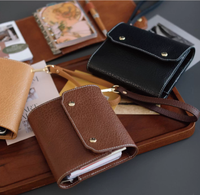Carnet de comptes A7 à couverture souple en cuir, reliure spirale, 120 feuilles – Vente directe usine