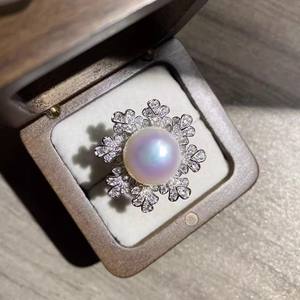 Support de bague en argent S925 WENCHI 11756 pour accessoires DIY avec perles doubles en forme de gourde 3-5mm – Support de bijoux tendance - Product Image 1