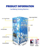Distributeur automatique de glace en sachet JOYVEND personnalisable, distributeur de glaçons en libre-service 24h/24 avec code QR / carte de crédit, certification CE