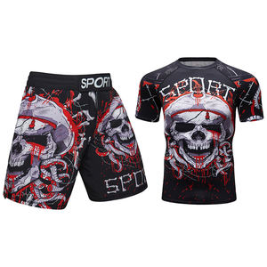 ملابس رياضية MMA الملاكمة تي شيرت الملاكمة الملاكمة الملاكمة الملاكمة الملاكمة التايلاندية بذلة Bjj Rashguard للرجال البالغين صالة الألعاب الرياضية المنافسة التدريب الرياضة ملابس القتال - Product Image 6