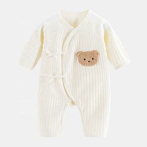 Combinaison pour bébé Michley personnalisée pour tout-petits-OEM en coton organique fin et doux, style mignon pour garderie/école (motifs fille et garçon) - Product Image 3