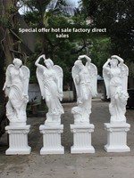 Sculpture d'anges de style européen, Quatre Saisons, pour mariage, créative, décorative, multifonctionnelle, en oxyde de magnésium, sur pied