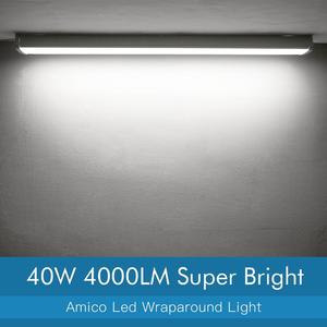 Profilé LED en T, luminaire 4 pieds 40W 5000K lumière du jour, aluminium 6063-T5 anodisé, montage en surface - Product Image 6
