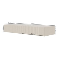 Meuble mural moderne en bois pour chambre à coucher, coiffeuse flottante pour filles et femmes, bureau de maquillage