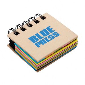 Ensemble cadeau de notes autocollantes avec couverture en cuir personnalisable, index fluorescent, petites cartes, style moderne, 100 feuilles - Product Image 3