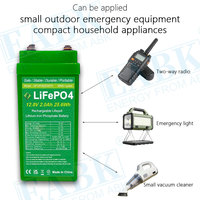 Baterai LiFePO4 Premium 12V 2Ah 25.6Wh dengan BMS Terintegrasi, Baterai Lithium Isi Ulang untuk Perangkat Medis & Sistem Keamanan CE UKCA