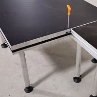Plateforme de Scène Modulaire Portable en Aluminium 4x4 pieds, Matériau Standard 6082-T6, Système d'Assemblage Rapide pour Concerts, Mariages et Fêtes