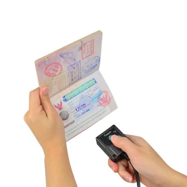 Fixed Embedded Auto Focus Passport 1D 2D QR Bar Code Reader OCR MRZ CMOS PDF417 USB Barcode Scanner for Kiosk Ticket Terminal
