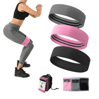 Ensemble d'entraînement fitness à domicile : 3 niveaux de résistance pour les jambes, les fessiers et les hanches – Bandes élastiques en boucle pour les fessiers