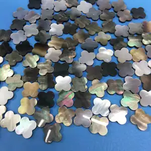 MOP shell clover shell beads agate clover beads for DIY jewelry