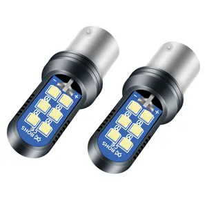 3030 12smd Flash S25 1156 BA15S P21W LED BAY15D BAU15S PY21W lampada T20 LED 7440 W21W W21/5W lampadine a led per indicatore di direzione