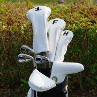 Housse de tête de club de golf personnalisée en cuir PU gaufré crocodile de qualité supérieure pour Driver, Fairway Wood, Hybride, Putter – OEM ODM