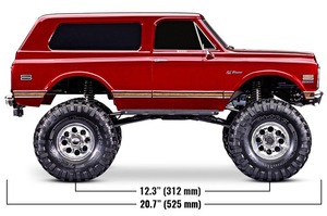 Traxxas TRX-4 K5 Blazer High <span class=keywords><strong>Trail</strong></span> con Licencia Oficial, Crawler RC <span class=keywords><strong>1</strong></span>/10, <span class=keywords><strong>Motor</strong></span> Titan 550 21T, ESC XL-5 HV, Transmisor de Radio TQi de 4 Canales - Product Image 5