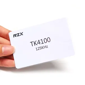 תקן ISO CR80 64bit TK4100 כרטיס ריק PVC 125KHz זיהוי מזהה/בקרת גישה