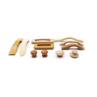 Mini boutons ronds en bois personnalisés, champignon en bois naturel, armoire, commode, tiroir, poignée de porte et bouton pour meubles
