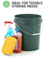Seau en plastique de style chinois personnalisable avec logo XINQIANG, grande capacité de 18 L, résistant à la corrosion, pour la peinture agricole