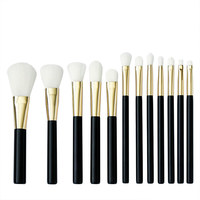 Vente d'usine, ensemble de pinceaux de maquillage professionnels végétaliens, logo privé personnalisé acceptable