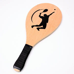 Bán Buôn Trò Chơi Ngoài Trời Và Bãi Biển Vợt Tennis Bộ Gỗ Bãi Biển Vợt Với Bóng - Product Image 2